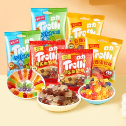 Trolli 口力 软糖 彩蝶虫48 g*2+扭扭虫48g*2+可乐60g*2