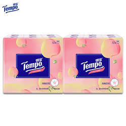 有券的上：Tempo 得宝 手帕纸 桃子味  2提共24包