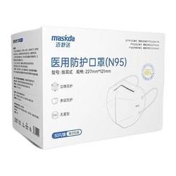 有券的上：MAISHUDA 迈舒达 医用防护口罩 60只 独立包装
