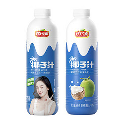 有券的上：HUANLEJIA 欢乐家 椰汁椰奶 椰子汁920g*2瓶