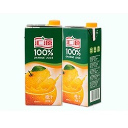 PLUS会员、有券的上：汇源 100%果汁 1L*2盒