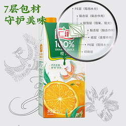 PLUS会员、会员专享：汇源 橙汁100%果汁 1L*2盒