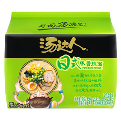 移动端：汤达人 统一方便面汤达人日式豚骨拉面泡面速食125g*5袋速食面