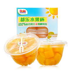 Dole 都乐 果汁果杯黄桃味113g*2 水果罐头 休闲零食下午茶方便速食