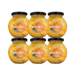 HUANLEJIA 欢乐家 黄桃罐头235g*6瓶