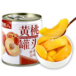 果家人 黄桃罐头 312g*2罐
