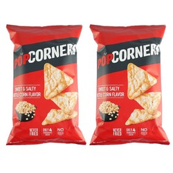 今日必买、临期品：POPCORNERS 哔啵脆 进口非油炸Popcorners咸甜味玉米脆 142g*2袋（折4.65一包）