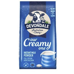 有券的上：DEVONDALE 德运 全脂高钙奶粉 1kg