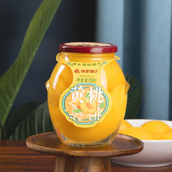 林家铺子 糖水黄桃罐头 820g