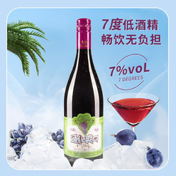 PLUS会员：TONHWA 通化葡萄酒 爽口山葡萄加气露酒 720ml