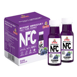 88VIP：Farmerland 福兰农庄 NFC100%葡萄汁 300ML*6瓶