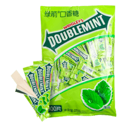 DOUBLEMINT 绿箭 口香糖100片条装