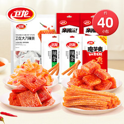 WeiLong 卫龙 辣条魔芋尝鲜组合 约40小包共约510g