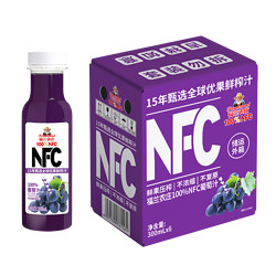 88VIP：福兰农庄 Farmerland NFC100%葡萄汁 300ml*6瓶