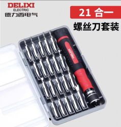 德力西 电气 铬钒钢  21合1螺丝刀套装
